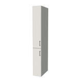 11" Wide Tall Pantry Cabinet - (White Melamine Boxes - Flat Panel Doors) 24 D
