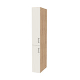 11" Wide Tall Pantry Cabinet - (Hardrock Maple Melamine Boxes - Flat Panel Doors) 24 D