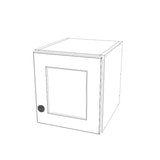 11" Wide x 12" High Wall Cabinet - (White Melamine Cabinets - Painted Doors)