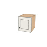 11" Wide x 12" High Wall Cabinet - (Ply Wood Boxes - Thermofoil Doors)