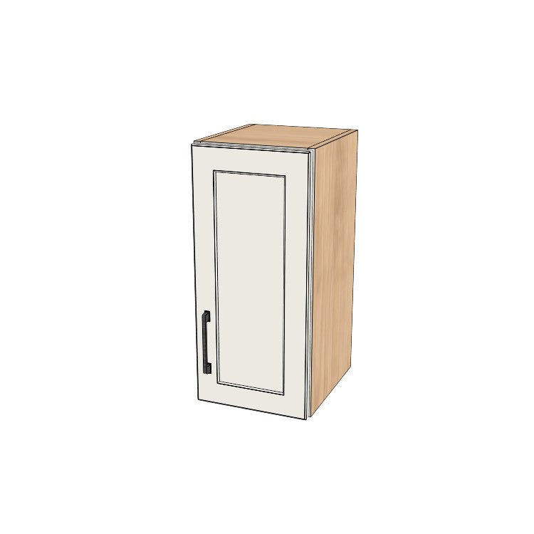 11" Wide x 24" High Wall Cabinet - (Hardrock Maple Melamine Boxes - Thermofoil Doors)