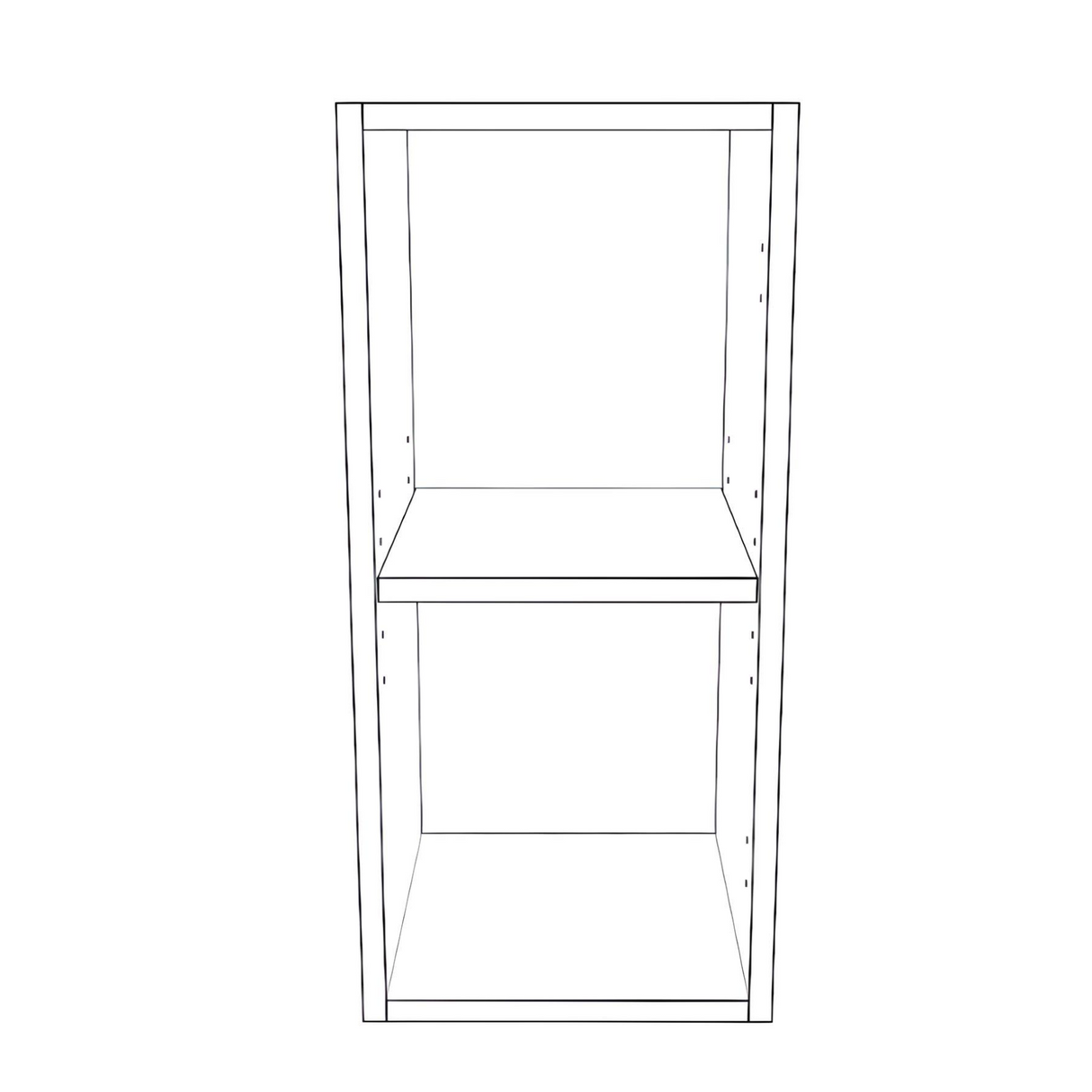 11" Wide x 24" High Wall Cabinet - Painted Doors