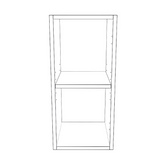 11" Wide x 24" High Wall Cabinet - Painted Doors