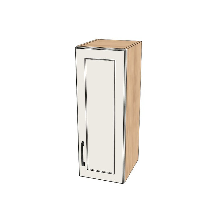 11" Wide x 30" High Wall Cabinet - (Hardrock Maple Melamine Boxes - Painted Doors)