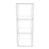 11" Wide x 30" High Wall Cabinet - Thermofoil Doors
