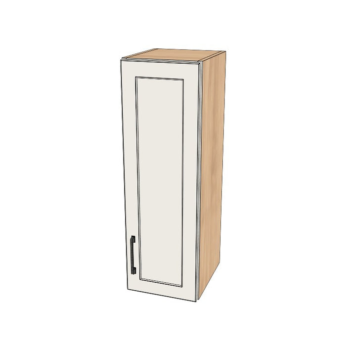 11" Wide x 34" High Wall Cabinet - (Hardrock Maple Melamine Boxes - Painted Doors)