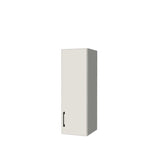 11" Wide x 34" High Wall Cabinet - (White Melamine Boxes - Flat Panel Doors)