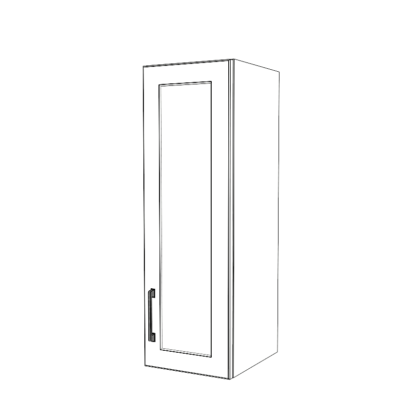 11" Wide x 34" High Wall Cabinet - Painted Doors