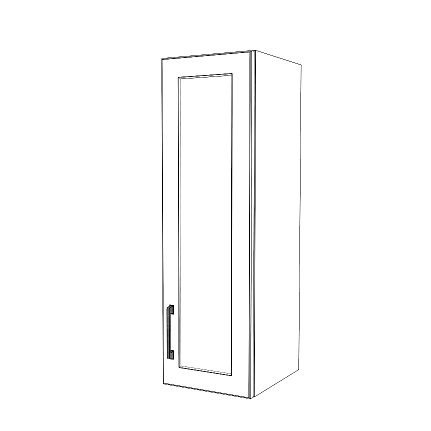 11" Wide x 36" High Wall Cabinet - Painted Doors
