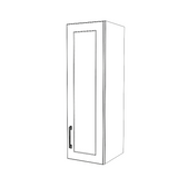 11" Wide x 36" High Wall Cabinet - Painted Doors