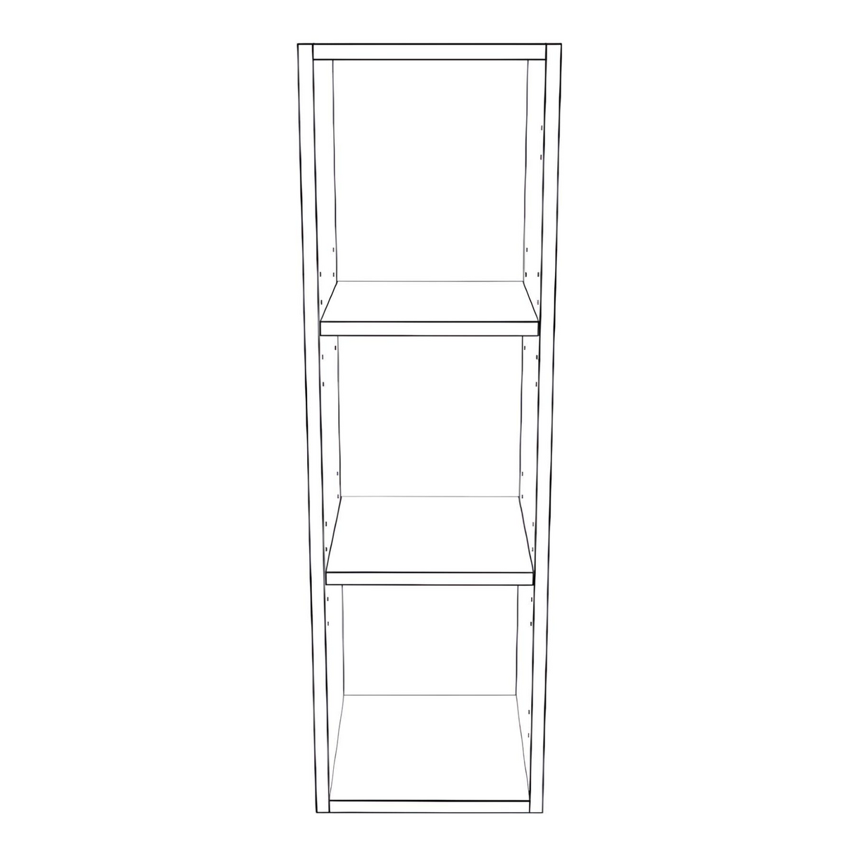 11" Wide x 36" High Wall Cabinet - Thermofoil Doors