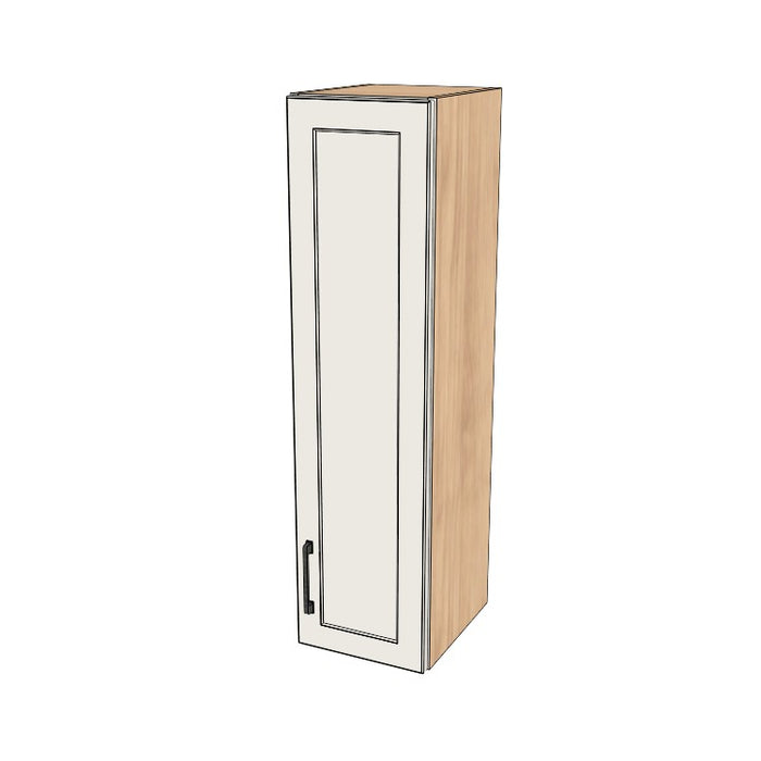 11" Wide x 42" High Wall Cabinet - (Hardrock Maple Melamine Boxes - Painted Doors)