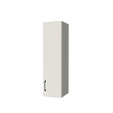 11" Wide x 42" High Wall Cabinet - (White Melamine Boxes - Flat Panel Doors)