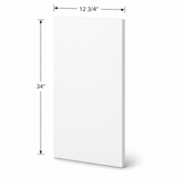 34" High Wall Cabinets - 12 3/4" Width x 34" High - Finished Side Panel