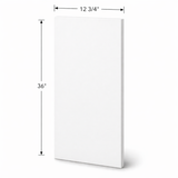 36" High Wall Cabinets - 12 3/4" Width x 36" High - Finished Side Panel