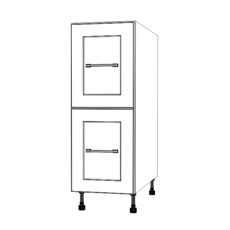 12" Wide Drawer Cabinet - Painted Doors