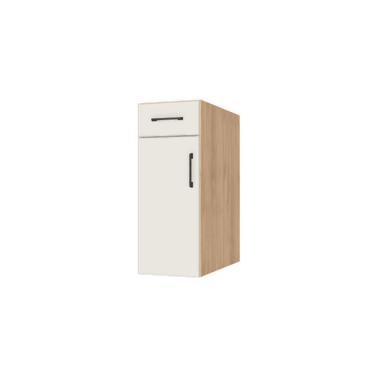 12" Wide Base Cabinet With Drawer On Top - (Ply Wood Boxes - Flat Panel Doors)