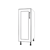 12" Wide Base Cabinet - Painted Doors