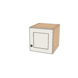 12" Wide x 12" High Wall Cabinet - (Hardrock Maple Boxes - Thermofoil Doors)