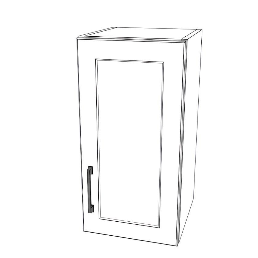 12" Wide x 24" High Wall Cabinet - Painted Doors