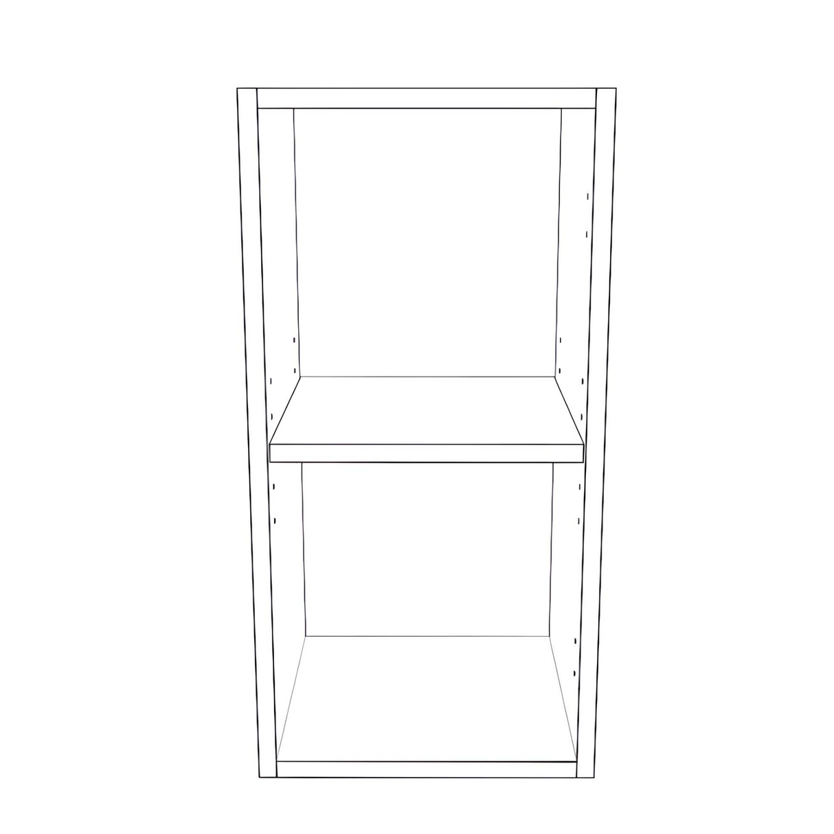 12" Wide x 24" High Wall Cabinet - Thermofoil Doors