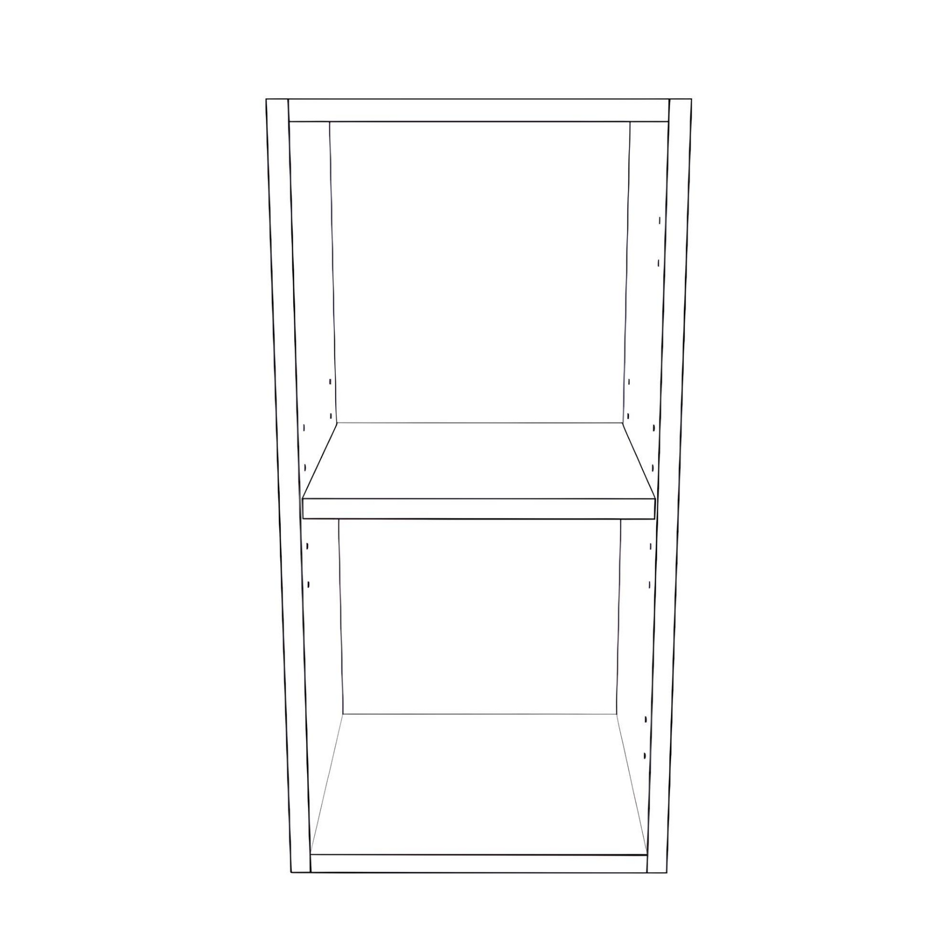 12" Wide x 24" High Wall Cabinet - Thermofoil Doors — RTI CABINETS