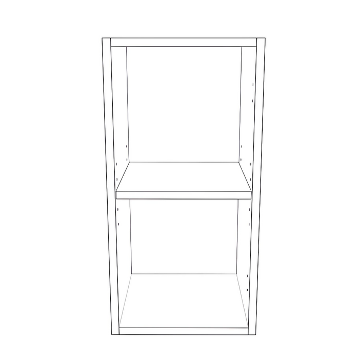12" Wide x 24" High Wall Cabinet - Thermofoil Doors