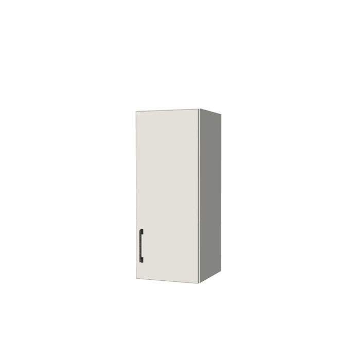 12" Wide x 30" High Wall Cabinet - (White Melamine Boxes - Flat Panel Doors)