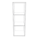 12" Wide x 34" High Wall Cabinet - Thermofoil Doors