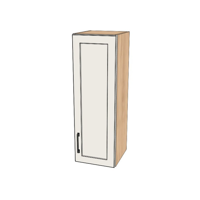 12" Wide x 36" High Wall Cabinet - (Hardrock Maple Melamine Boxes - Painted Doors)