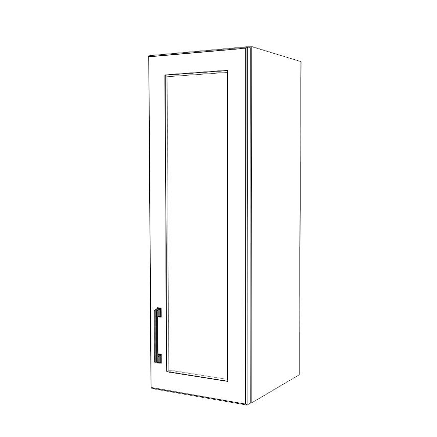 12" Wide x 36" High Wall Cabinet - Painted Doors