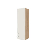 12" Wide x 42" High Wall Cabinet - (Hardrock Maple Melamine Boxes - Flat Panel Doors)