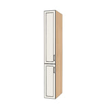 12" Wide Tall Pantry Cabinet - (Ply Wood Boxes - Painted Doors) 24 D