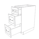 13" Wide Drawer Cabinet - Thermofoil Doors