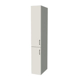 13" Wide Tall Pantry Cabinet - (White Melamine Boxes - Flat Panel Doors) 24 D