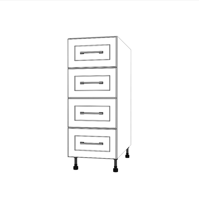 13" Wide Drawer Cabinet - Painted Doors