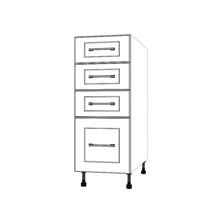 13" Wide Drawer Cabinet - Painted Doors