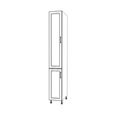 13" Wide Tall Pantry Cabinet - Painted Doors