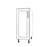 13" Wide Base Cabinet - Painted Doors