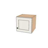 13" Wide x 12" High Wall Cabinet - (Hardrock Maple Boxes - Thermofoil Doors)