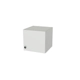 13" Wide x 12" High Wall Cabinet - (White Melamine Boxes - Flat Panel Doors)