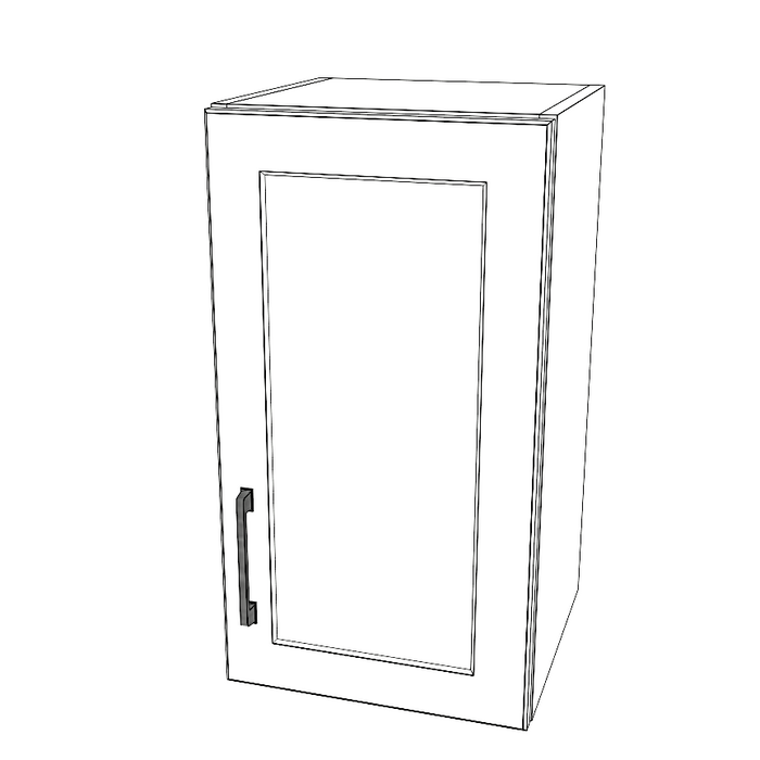13" Wide x 24" High Wall Cabinet - Thermofoil Doors