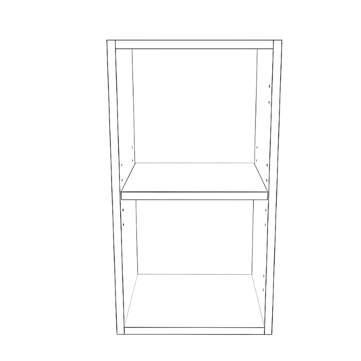 13" Wide x 24" High Wall Cabinet - Painted Doors
