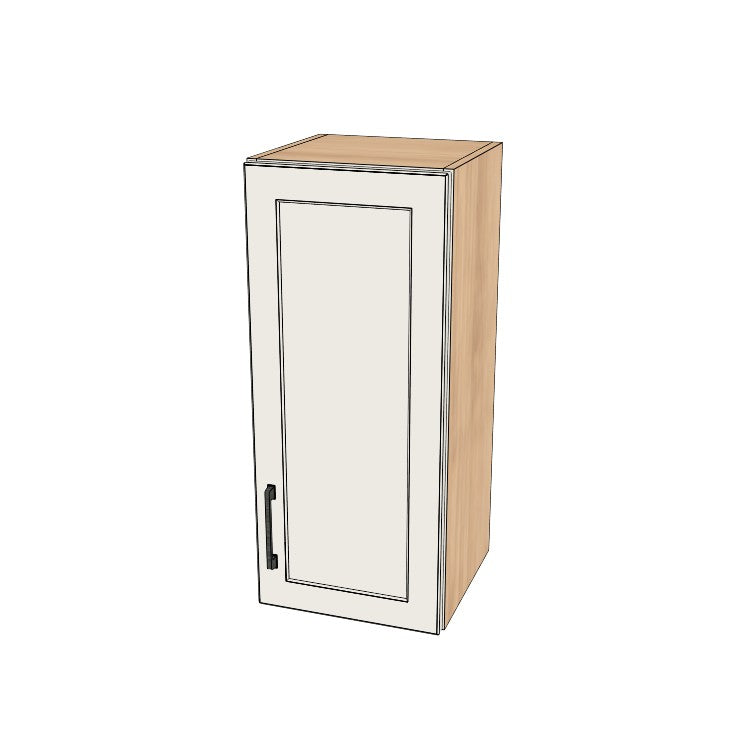 13" Wide x 30" High Wall Cabinet - (Hardrock Maple Melamine Boxes - Thermofoil Doors)