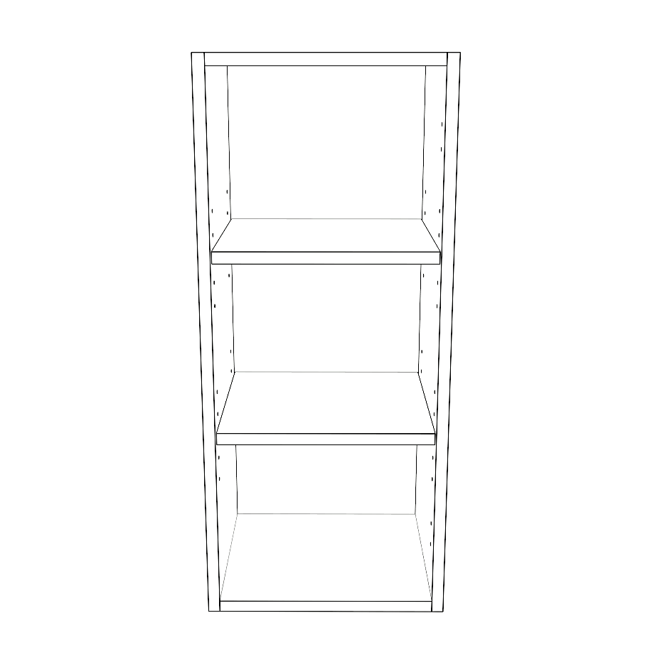13" Wide x 30" High Wall Cabinet - Painted Doors