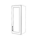 13" Wide x 34" High Wall Cabinet - Painted Doors