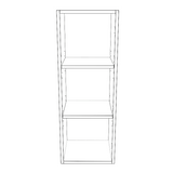 13" Wide x 36" High Wall Cabinet - Thermofoil Doors