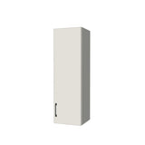 13" Wide x 42" High Wall Cabinet - (White Melamine Boxes - Flat Panel Doors)