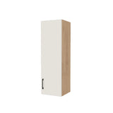 13" Wide x 42" High Wall Cabinet - (Hardrock Maple Melamine Boxes - Flat Panel Doors)