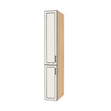 13" Wide Tall Pantry Cabinet - (Hardrock Maple Melamine Boxes - Thermofoil Doors) 24 D
